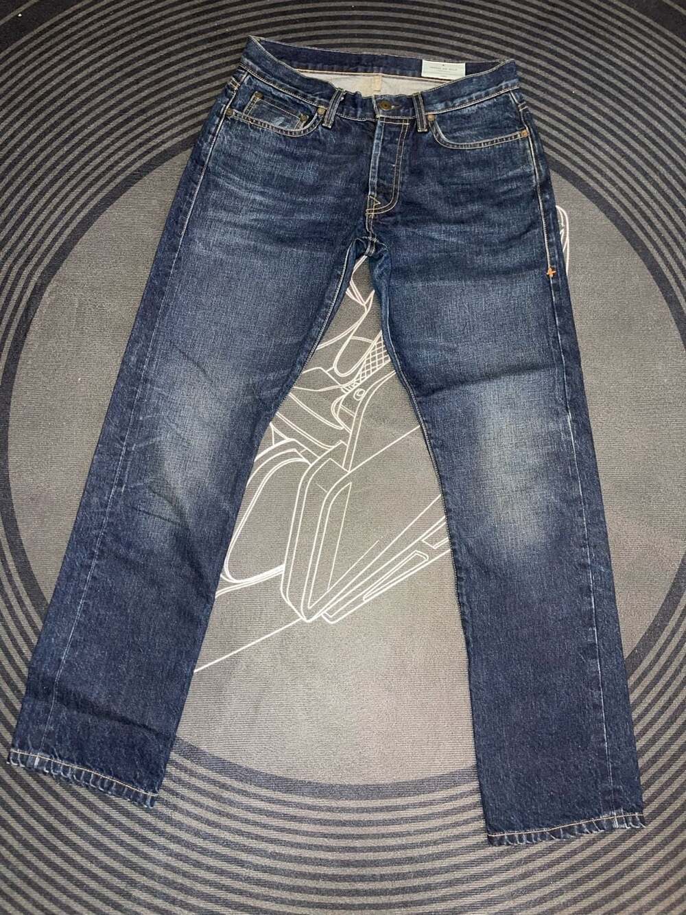 Imogene + Willie James Slim Straight Selvedge Denim Jeans Made in USA Size 27x31